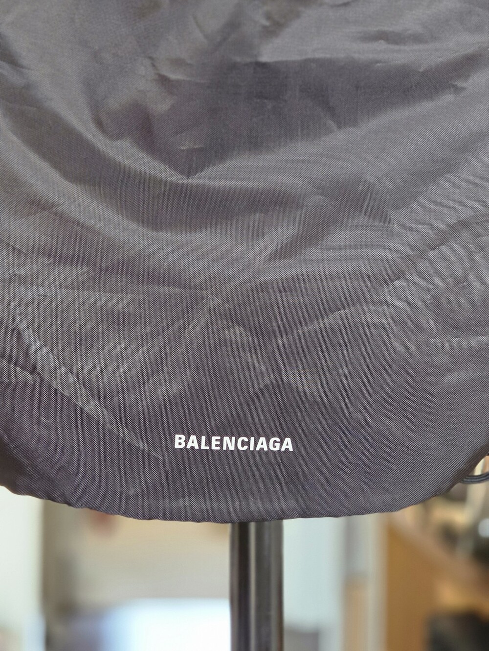 Balenciaga Black Nylon Drawstring Backpack - Picture 4 of 4